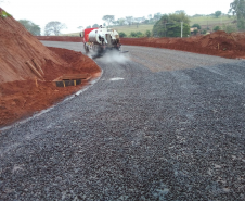 Obras de pavimentação da Estrada Boiadeira