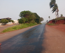 Aplicação de pintura de ligação