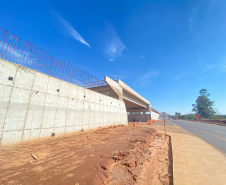Novo viaduto no acesso para Mariluz