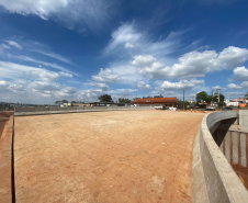Nova trincheira no Trevo Gaúchão