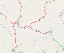 Mapa PR-422 e PR-151 entre Wenceslau Braz e São José da Boa Vista