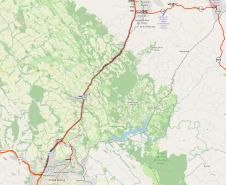 Mapa dos trechos atendidos