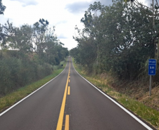 PR-680 entre Douradina e Maria Helena, com serviços de sinalização