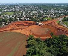 Obras da Rodovia de Acesso à Ponte da Integração