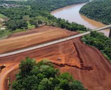 Obras da Rodovia de Acesso à Ponte da Integração