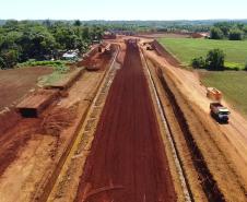 Obras da Rodovia de Acesso à Ponte da Integração