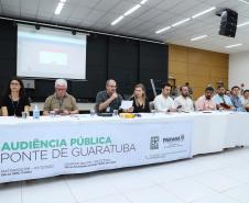 Audiência pública da Ponte de Guaratuba, em Guaratuba