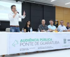 Audiência pública da Ponte de Guaratuba, em Guaratuba