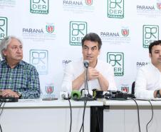 Coletiva de imprensa sobre obras na BR-277