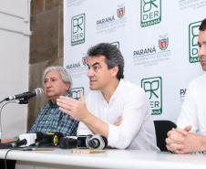 Coletiva de imprensa sobre obras na BR-277