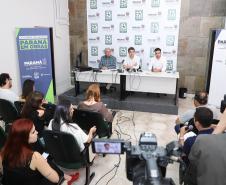 Coletiva de imprensa sobre obras na BR-277