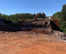 Obras de duplicação no Contorno de Cascavel