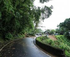 Deslizamento de terra na Estrada da Graciosa