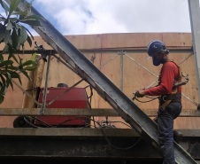 Reforma da Ponte metálica em Porto de Cima