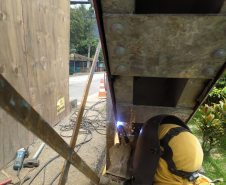 Reforma da Ponte metálica em Porto de Cima