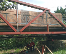 Reforma da Ponte metálica em Porto de Cima