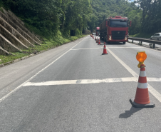 Serviços na BR-277 em 05/01/23