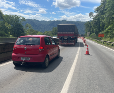 Serviços na BR-277 em 05/01/23