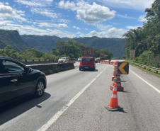 Serviços na BR-277 em 05/01/23