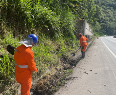 Serviços na BR-277 em 05/01/23