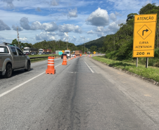 Serviços na BR-277 em 05/01/23