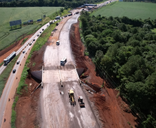 Nova trincheira da BR-277 em Cascavel