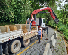 Implantação de barreiras New Jersey