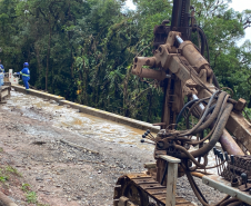 Serviços no km 7