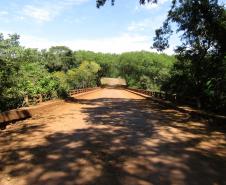 Ponte Rio Pirapó PR-461 no limite entre Maringá e Iguaraçu