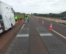 Balanças rodoviárias em rodovia estadual