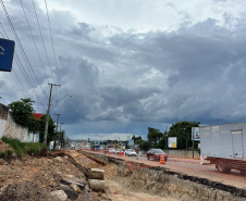 Obra do novo viaduto da BR-376 em São José dos Pinhais