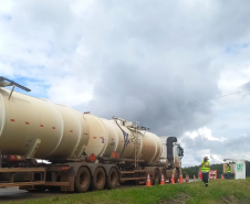 Balança rodoviária na PRC-466 em Guarapuava
