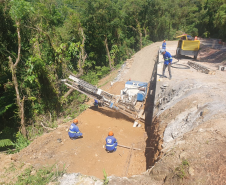Serviços de recuperação da Estrada da Graciosa