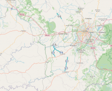 Mapa dos trechos que serão atendidos