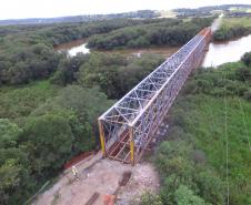 Ponte do Rio da Várzea entre a Lapa e Campo do Tenente