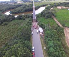 Ponte do Rio da Várzea entre a Lapa e Campo do Tenente