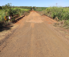 Ponte Rio Bandeirante do Norte PR-547 no limite entre Pitangueiras e Jaguapitã