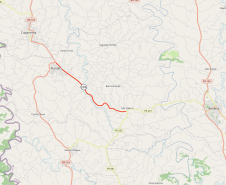 PR-281 Planalto a São Valério mapa