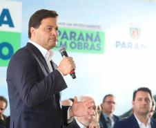 Evento de anúncio do edital da Ponte de Guaratuba