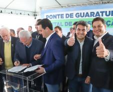 Evento de anúncio do edital da Ponte de Guaratuba