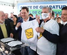 Evento de anúncio do edital da Ponte de Guaratuba