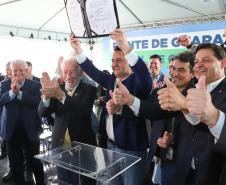 Evento de anúncio do edital da Ponte de Guaratuba
