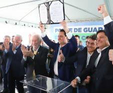 Evento de anúncio do edital da Ponte de Guaratuba