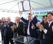 Evento de anúncio do edital da Ponte de Guaratuba