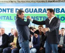 Evento de anúncio do edital da Ponte de Guaratuba