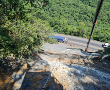 Obras no km 41 da BR-277