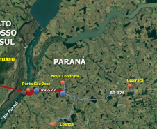 Mapa dos locais abordados pelos estudos