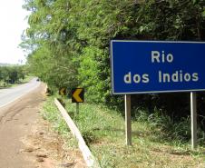 Ponte Rio do Índio PR-323 no limite entre Cianorte e Tuneiras do Oeste