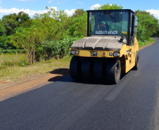 Serviços de conservação na PR-497 entre Missal e São Miguel do Iguaçu