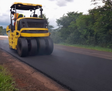 Serviços de conservação na PR-497 entre Missal e São Miguel do Iguaçu